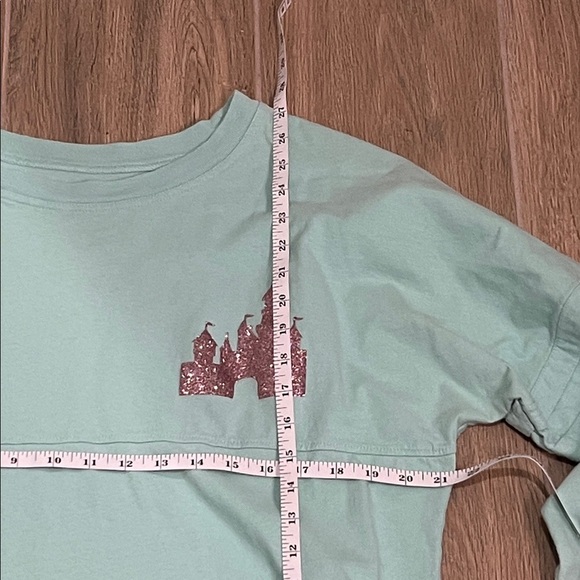 Disneyland Spirit Jersey Light Green Mint Parks Disney Shirt Long Sleeve Top - Picture 8 of 10